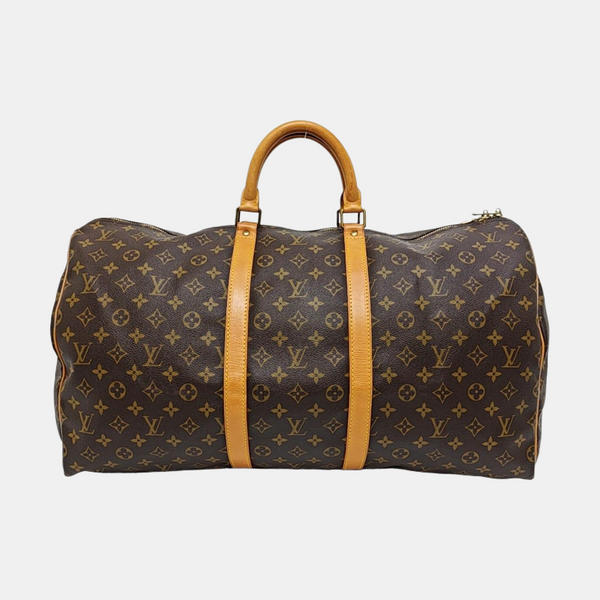 SAC SOUPLE 55 Monogram Coated Canvas Brown
