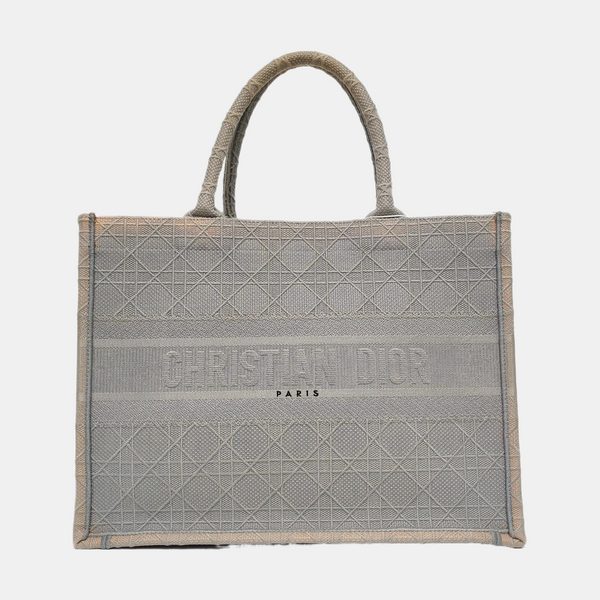 Authenticated pre-owned Book Tote Medium Canvas Gray - Tote Bag at Looply