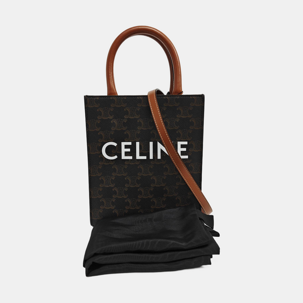CABAS CELINE Mini Coated Canvas Brown