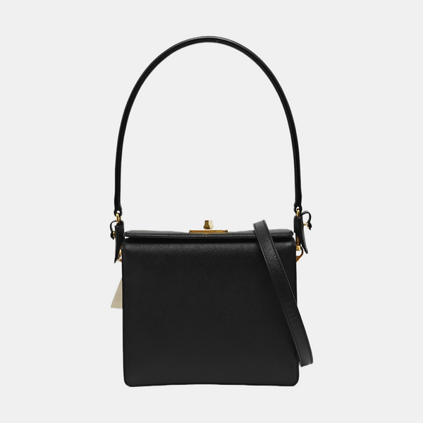 Calfskin Shoulder Bag Black