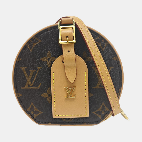 BOITE CHAPEAU Mini Monogram Coated Canvas Brown