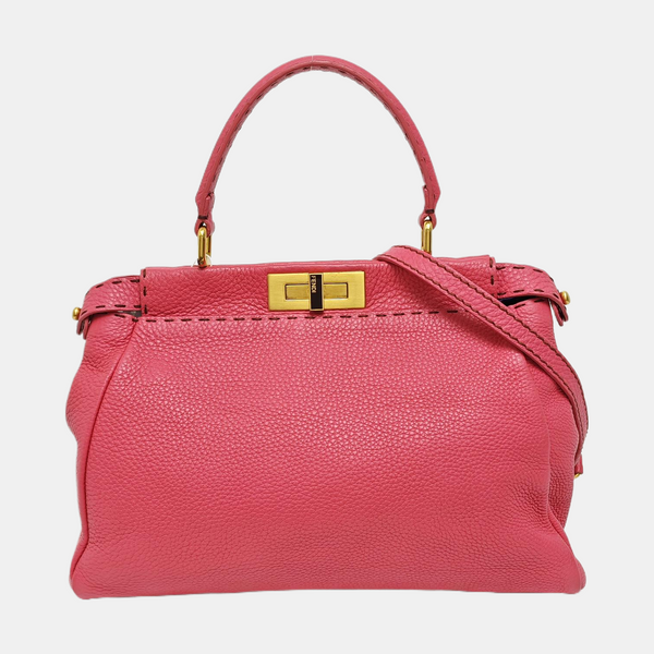Authenticated pre-owned Peekaboo Calfskin Pink - Shoulder Bag at Looply