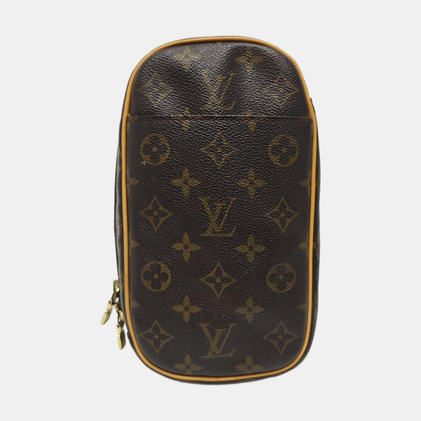 GANGE Monogram Coated Canvas Brown