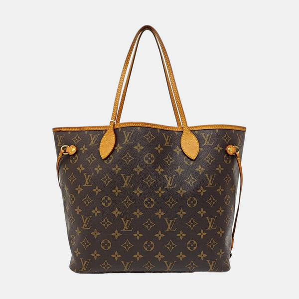 NEVERFULL MM Monogram Coated Canvas Brown