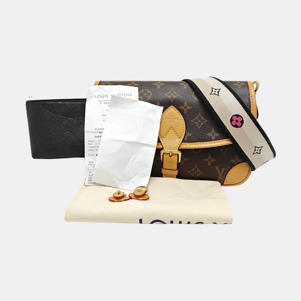 DIANE Monogram Coated Canvas Brown