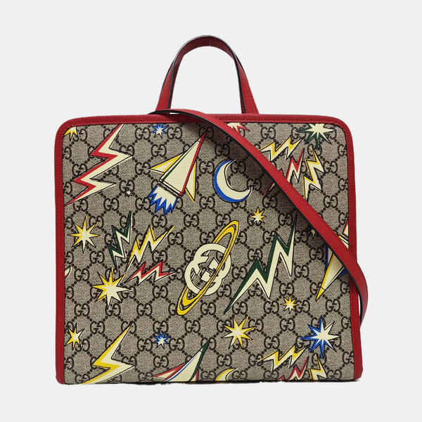 Children’s GG Bucket Monogram Coated Canvas Beige