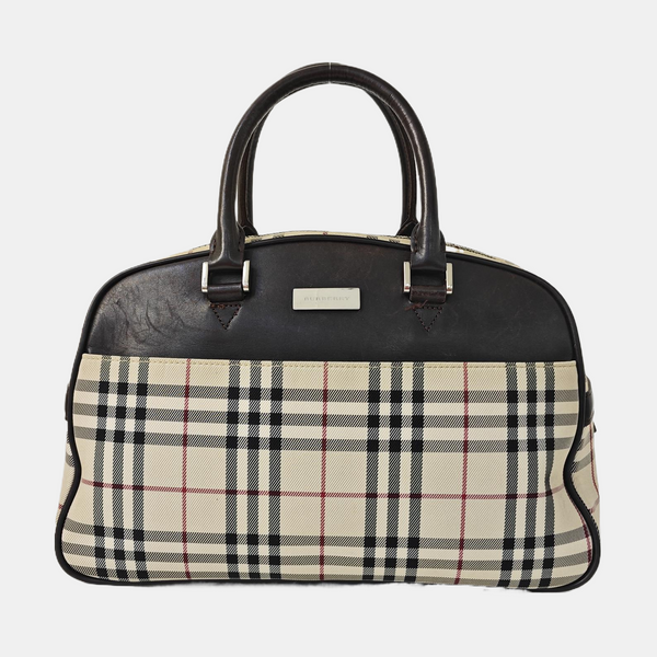 Canvas Top Handle Bag Beige