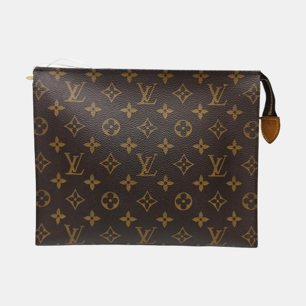TOILET POCKET 26 Monogram Coated Canvas Brown