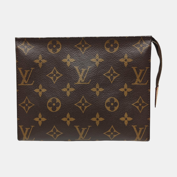 TOILET POCKET 19 Monogram Coated Canvas Brown