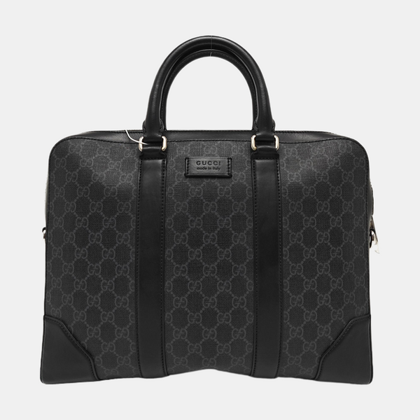 Monogram Coated Canvas Top Handle Bag Black