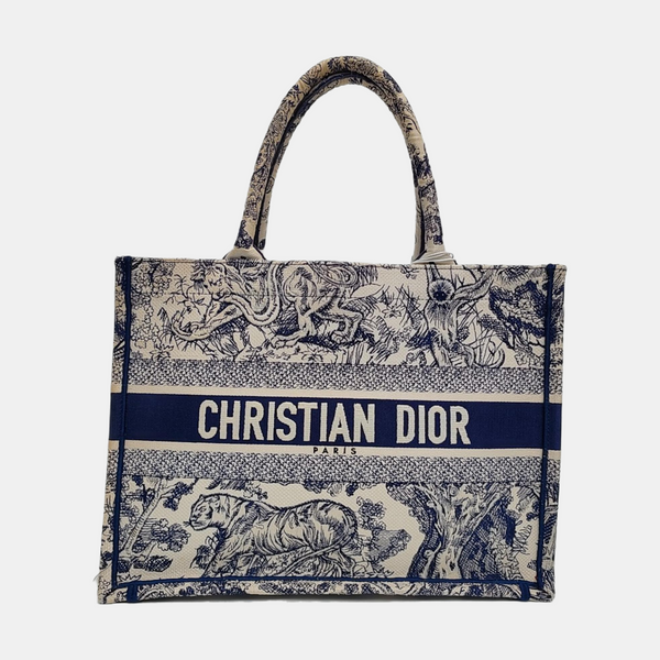 Book Tote Medium Canvas Blue