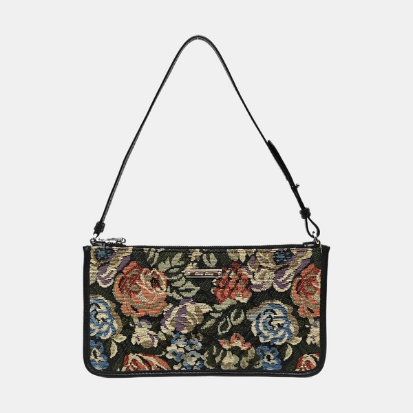 Fabric Top Handle Bag Multicolor