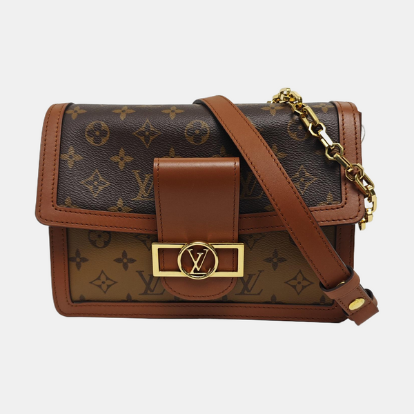 DAUPHINE MM Monogram Coated Canvas Brown
