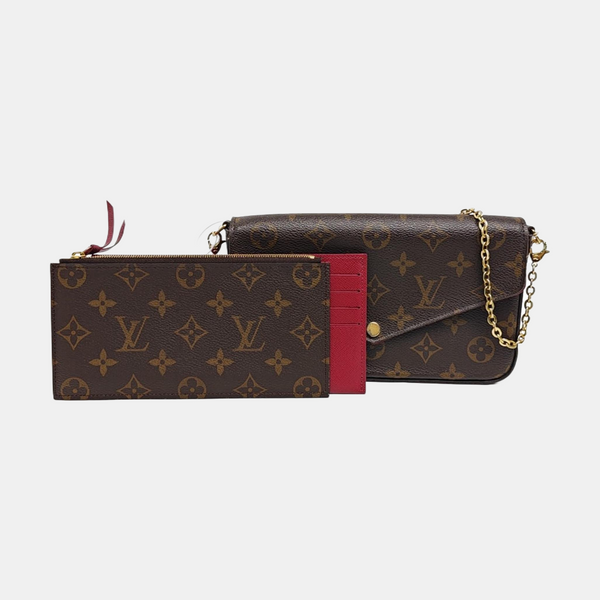 FÉLICIE Monogram Coated Canvas Brown