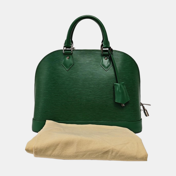Authenticated pre-owned ALMA PM Epi Green - Top Handle Bag at Looply