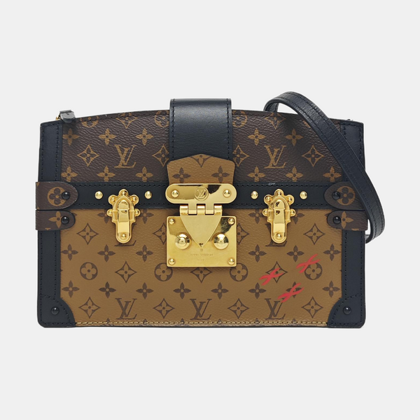 TRUNK Monogram Coated Canvas Brown
