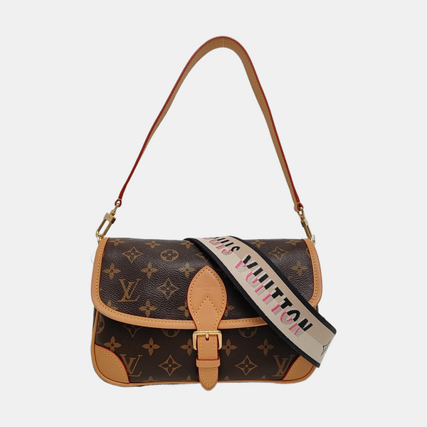 DIANE Monogram Coated Canvas Brown
