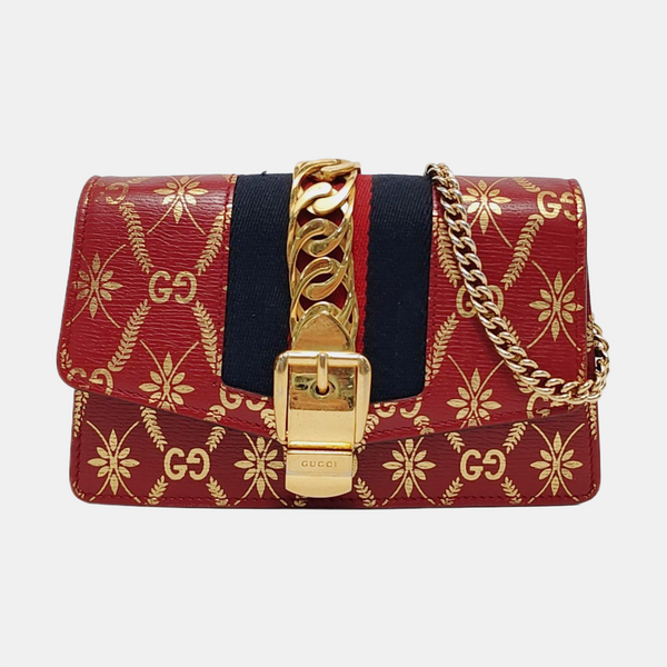 Sylvie Super Mini Calfskin Red