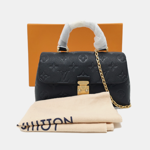 MADELEINE Nano Monogram Calfskin Black