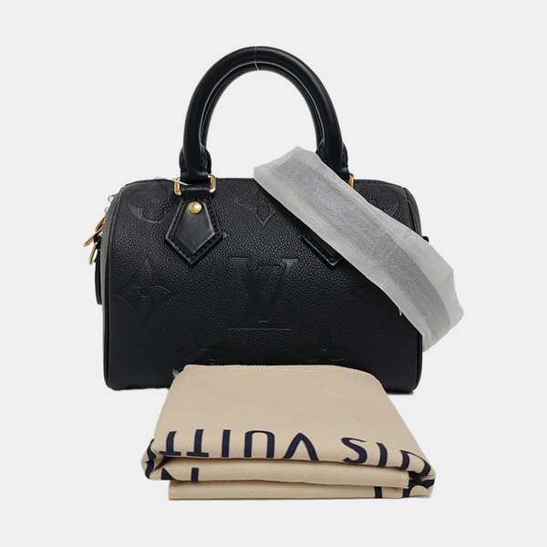 SPEEDY 20 Monogram Calfskin Black