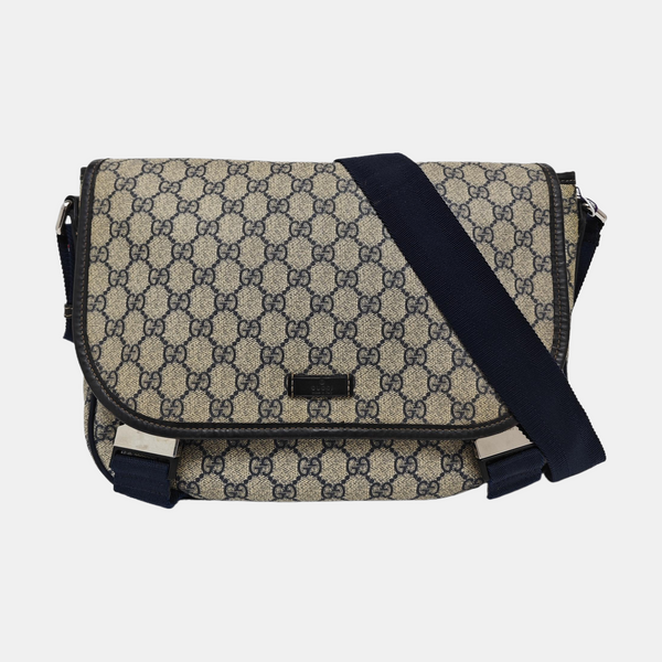 Monogram Coated Canvas Shoulder Bag Beige
