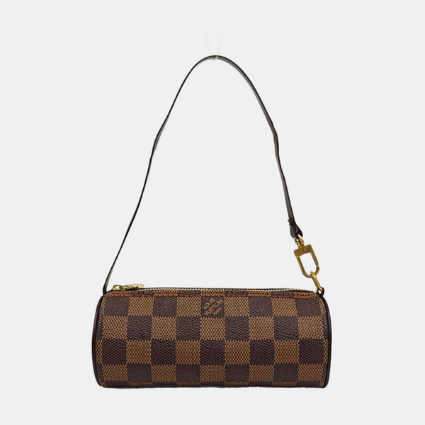 PAPILLON Mini Damier Ebene Coated Canvas Brown