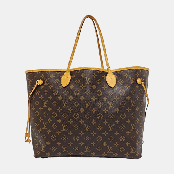 NEVERFULL GM Monogram Coated Canvas Brown