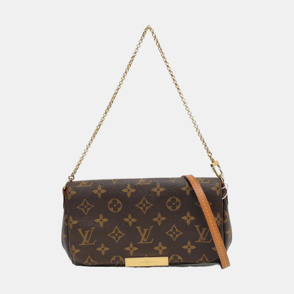 FAVORITE PM Monogram Coated Canvas Brown