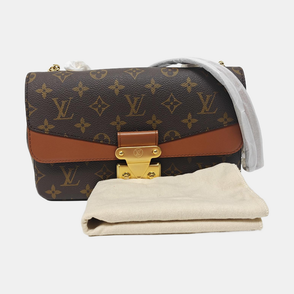 MARCEAU Monogram Coated Canvas Brown