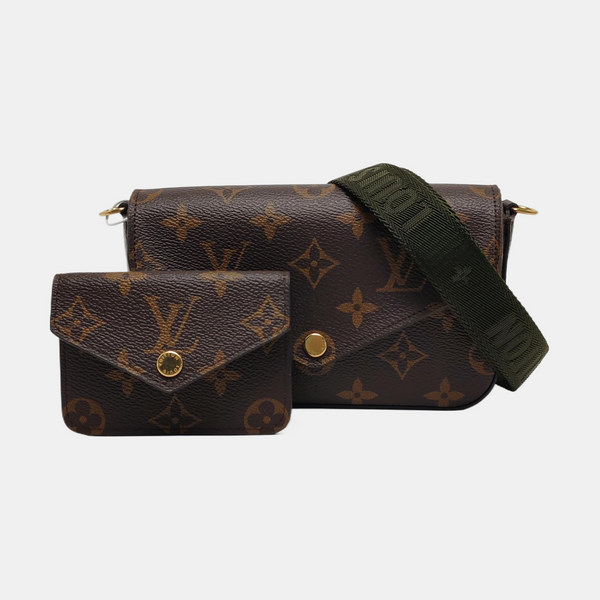 FÉLICIE Monogram Coated Canvas Brown