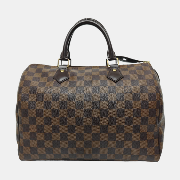 SPEEDY 30 Damier Ebene Coated Canvas Brown