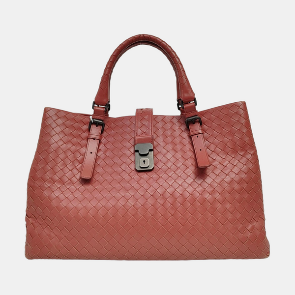 Authenticated pre-owned Roma Calfskin Pink - Top Handle Bag at Looply
