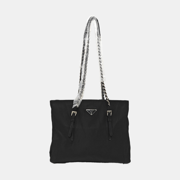 Nylon Shoulder Bag Black