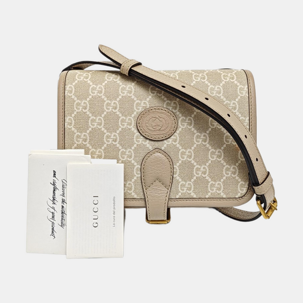 Retro Monogram Coated Canvas Beige