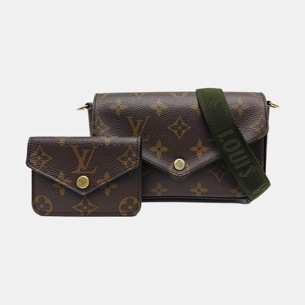 FÉLICIE Monogram Coated Canvas Brown