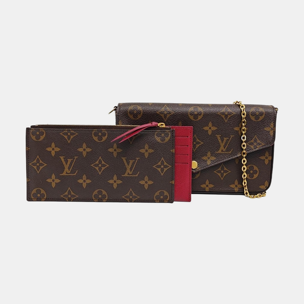 FÉLICIE Monogram Coated Canvas Brown