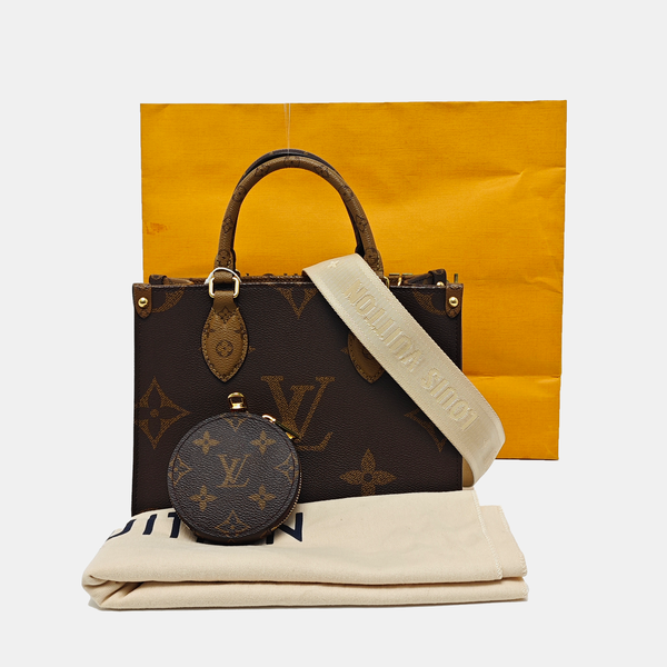 ONTHEGO PM Monogram Coated Canvas Brown