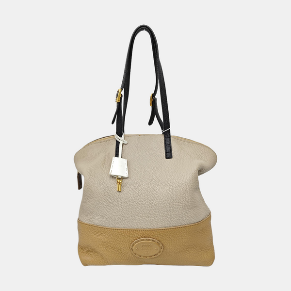 Calfskin Top Handle Bag Multicolor