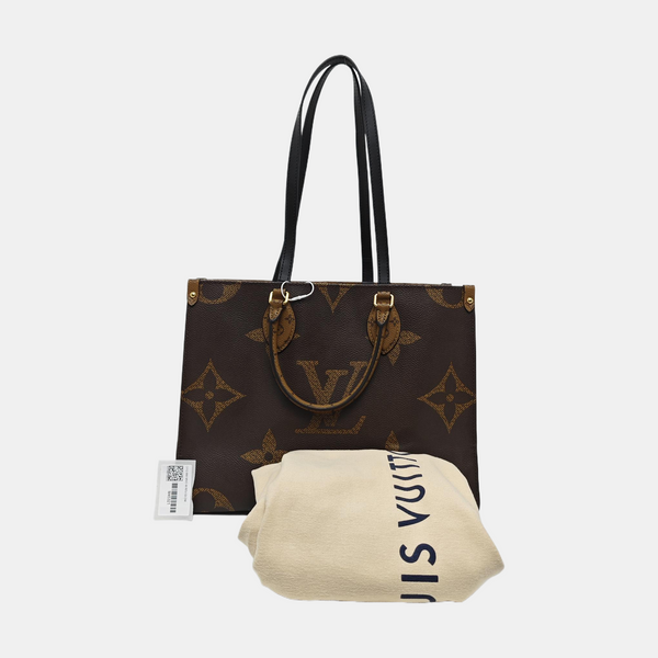 ONTHEGO MM Monogram Coated Canvas Brown