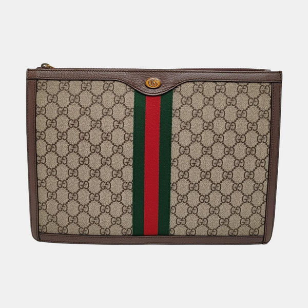 Ophidia Monogram Coated Canvas Beige
