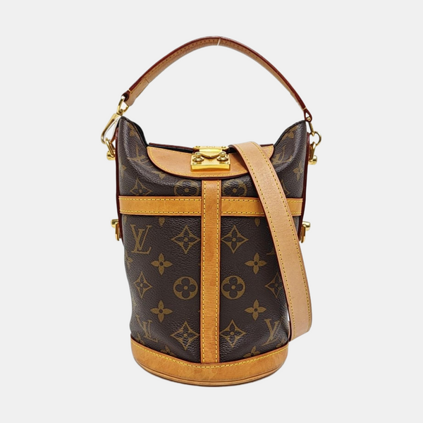 DUFFLE Monogram Coated Canvas Brown