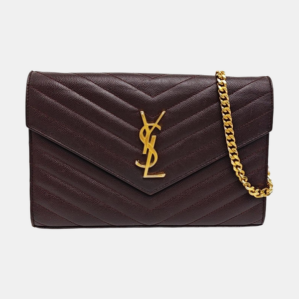 MONOGRAM Medium Chevron Calfskin Red