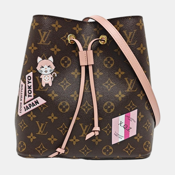 NÉONOÉ MM Monogram Coated Canvas Brown