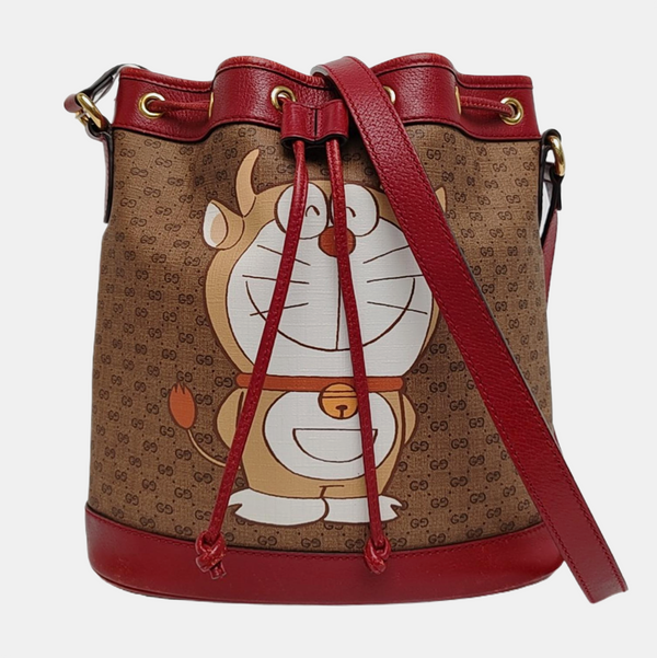 Doraemon X Gucci Small Monogram Coated Canvas Multicolor