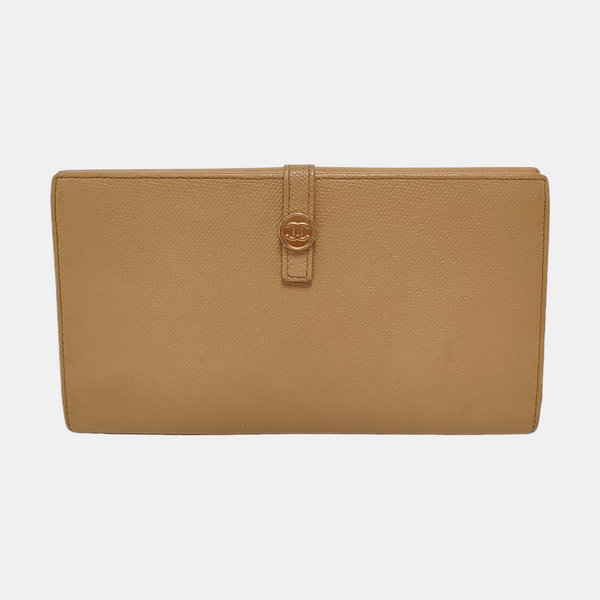 Grained Calfskin Wallet Yellow