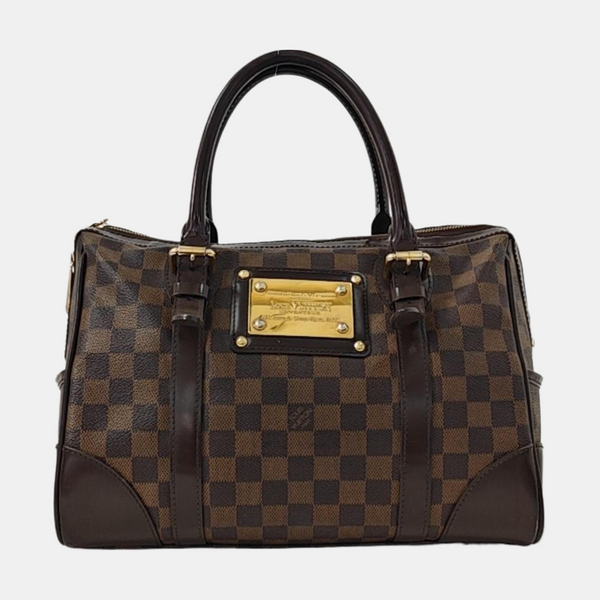 BERKELEY Damier Ebene Coated Canvas Brown