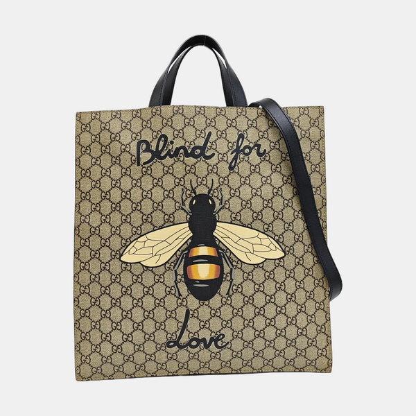 GG Supreme Monogram Coated Canvas Brown