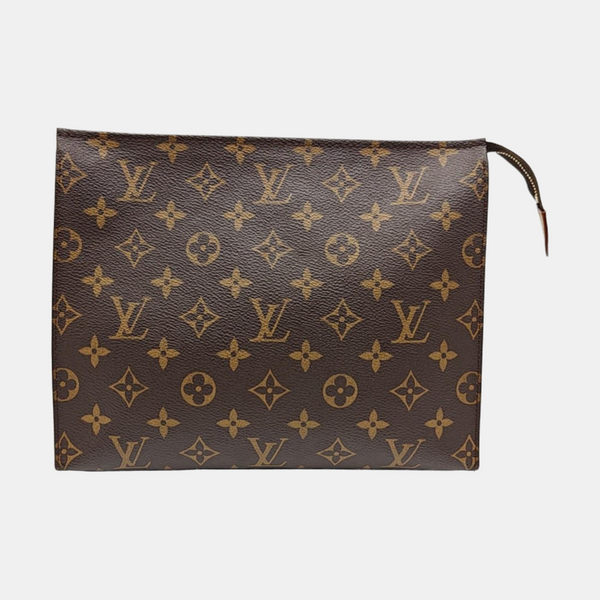TOILET POCKET 26 Monogram Coated Canvas Brown