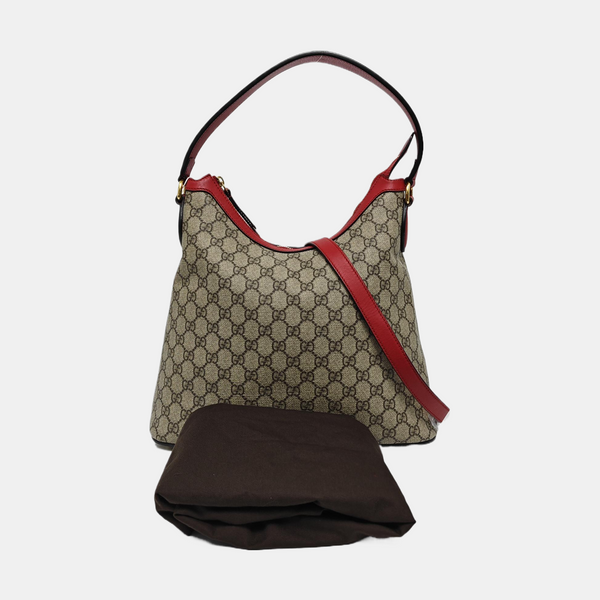 Monogram Coated Canvas Shoulder Bag Beige