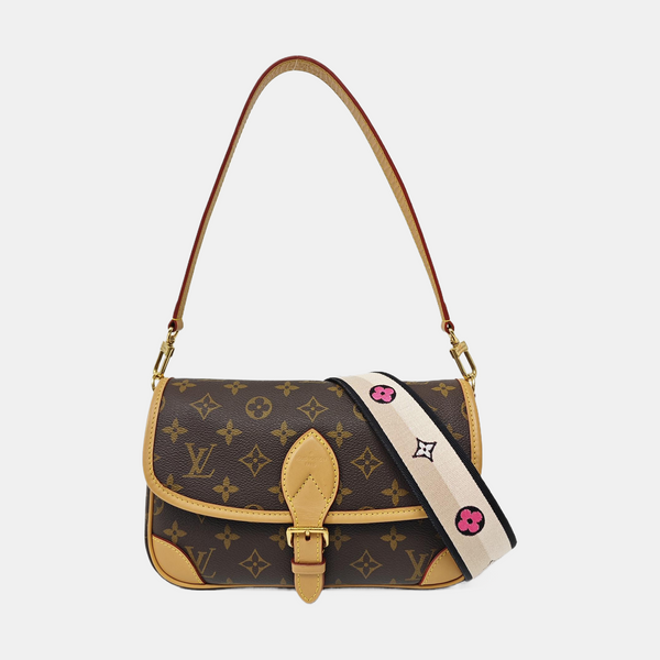 DIANE Monogram Coated Canvas Brown